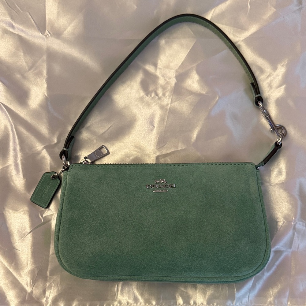 Coach Suede Nolita 19 Bag in Green